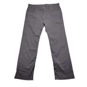Prana Brion Slim Fit Pants Men's 38 Gray Nylon Blend Hiking‎ Outdoor 38x31.5